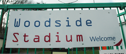 Woodside Stadium signage