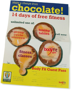 Bodyfit Gym chocolate campaign