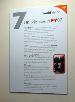 World Vision 7 UK proirities in FY07