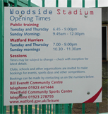 Woodside Stadium signage