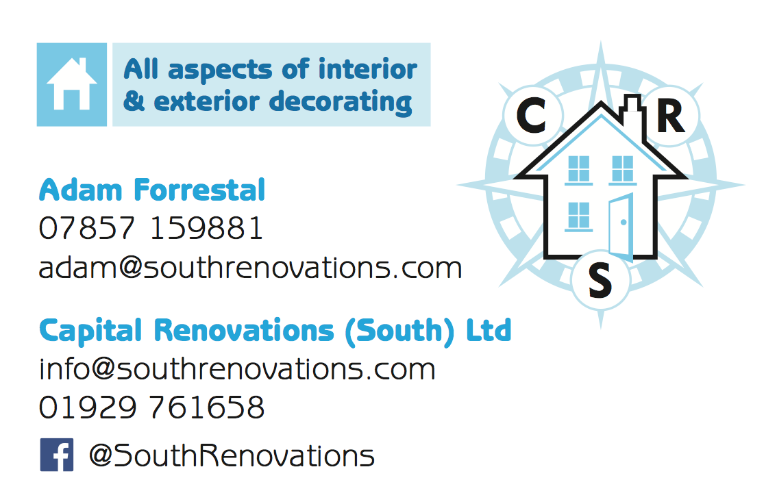 Capital Renovations (South) Ltd business card design