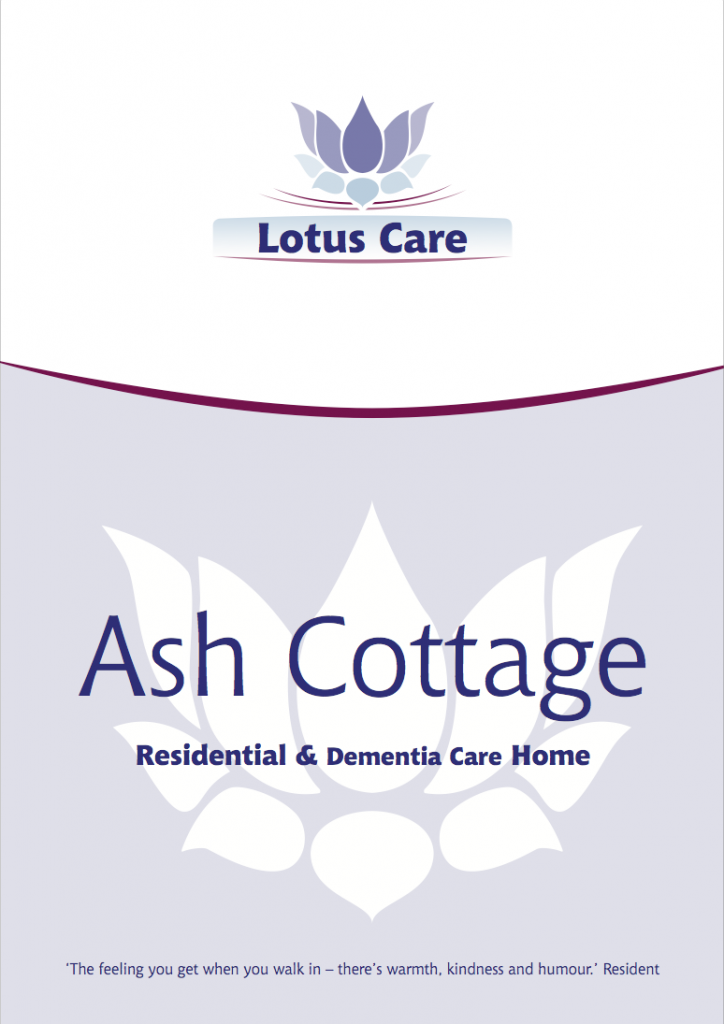 Lotus Care brochure cover design