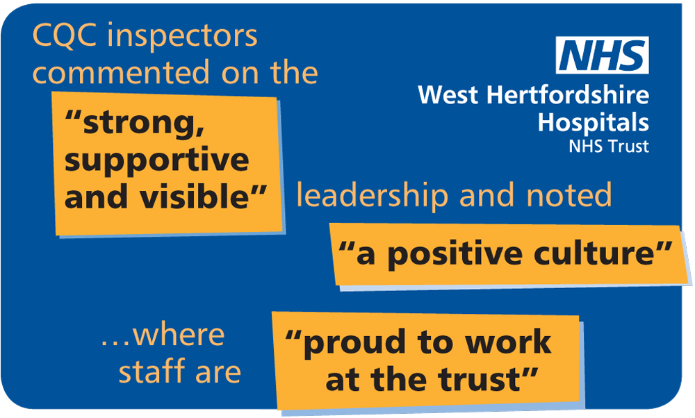 WHHT CQC hospital improvement graphic