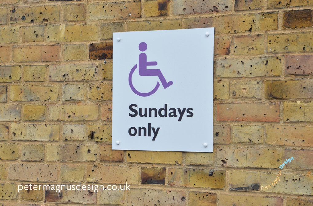 Church building signs Bushey, Herts