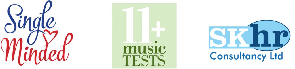 Logos for Single Minded, 11 Plus Music Tests SKHR Consultancy Ltd, Watford, Herts