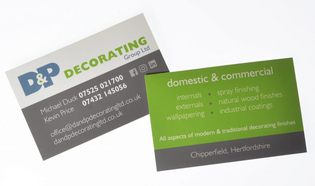Peter Magnus Design, Watford business cards & stationery