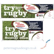 Watford Rugby Club graphic design – Peter Magnus Design, Watford, Herts