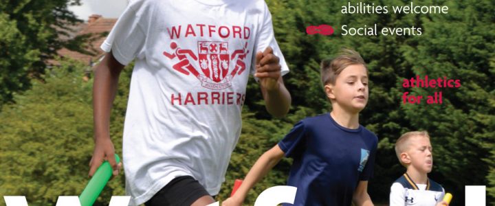 Watford Harriers sports clubs graphics poster & flyer – Peter Magnus Design