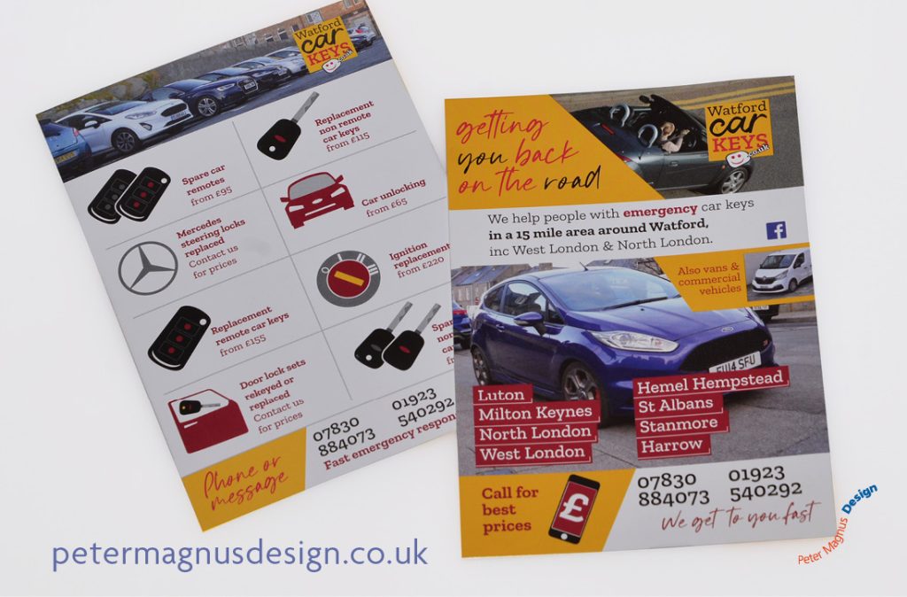 Flyer designers in Watford, Peter Magnus Design graphic designer