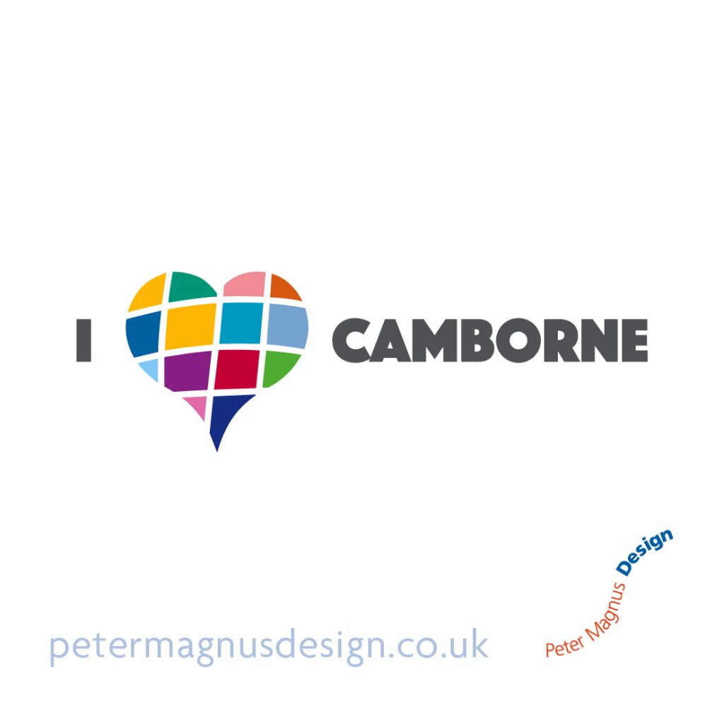 Logo for ‘I love Camborne’, Cornwall
